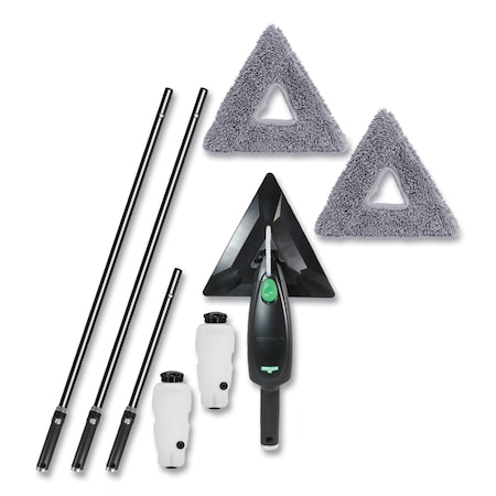 Unger Stingray Refillable Microfiber Cleaning Kit with Carrying Bag UNGSRKB7